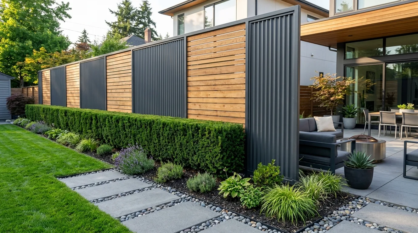 9 Corrugated Metal Fence Ideas for a Modern Look